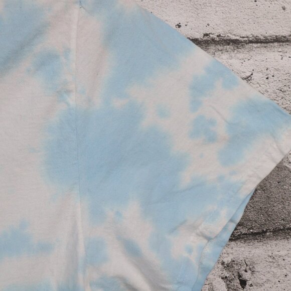 The Simpson's Character Graphic Blue Tie Dye SZ XL Unisex Short Sleeve T-Shirt - Picture 4 of 9